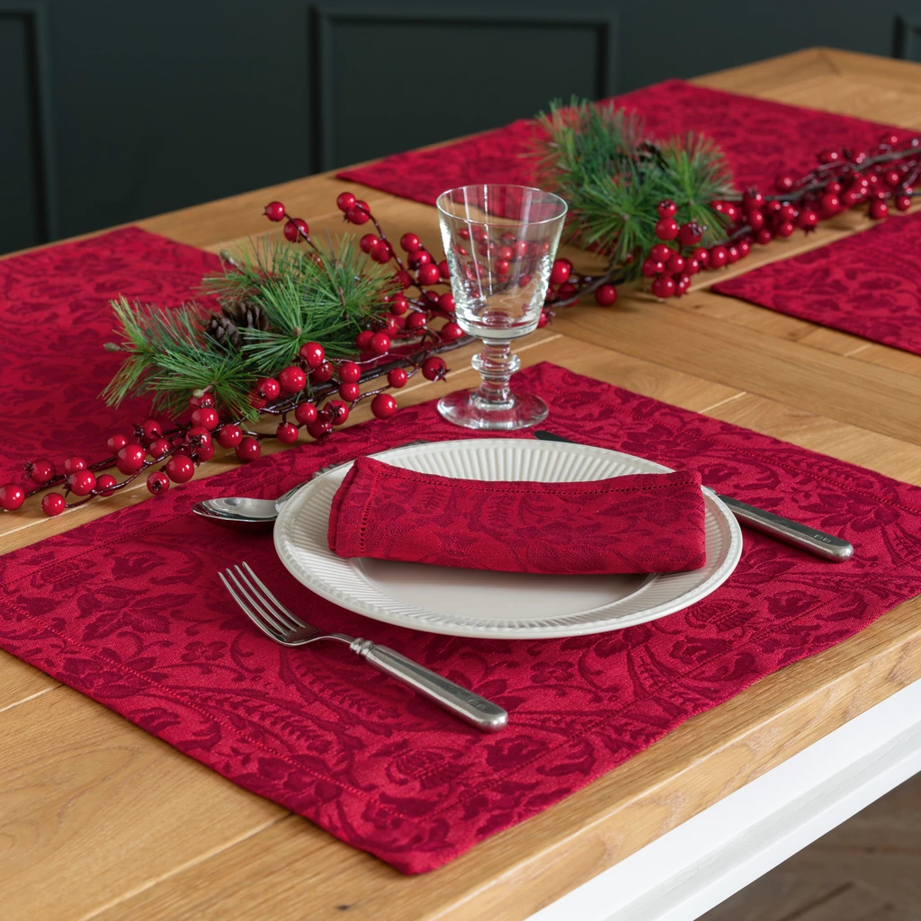 Tischset Donna di Coppe 40 x 50 cm Rosso