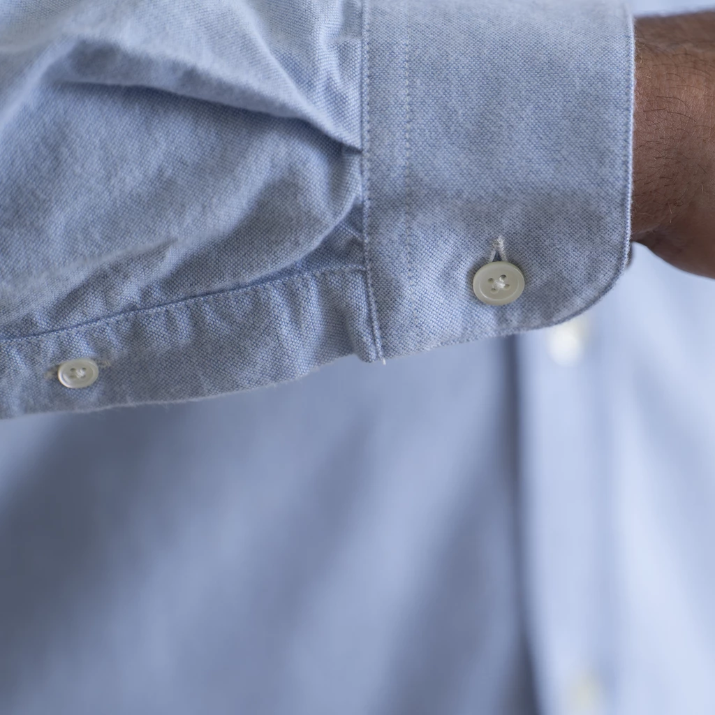 Portuguese Flanellhemd Hellblau Gr. S