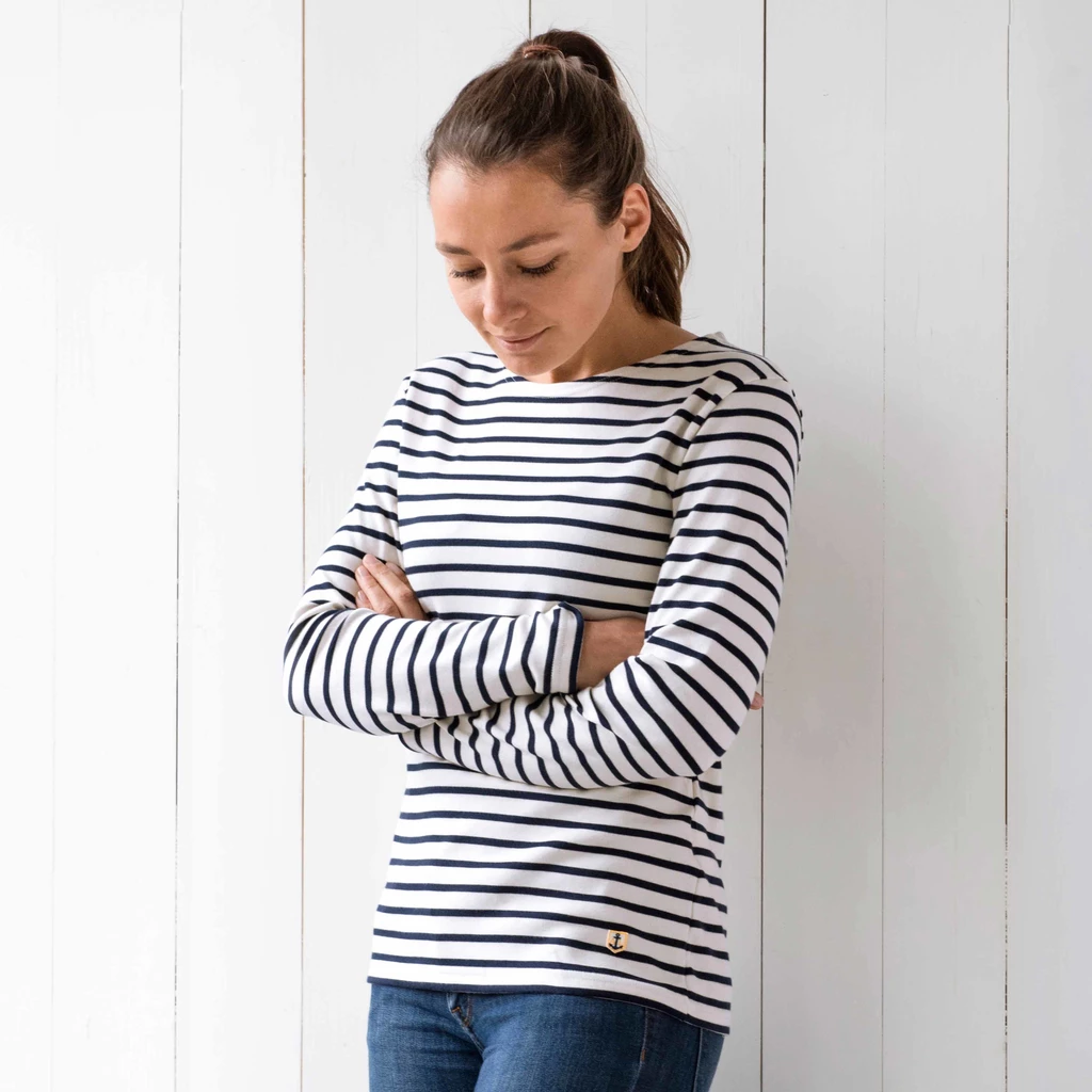 Armor Lux Ringelshirt Marine/Weiß S