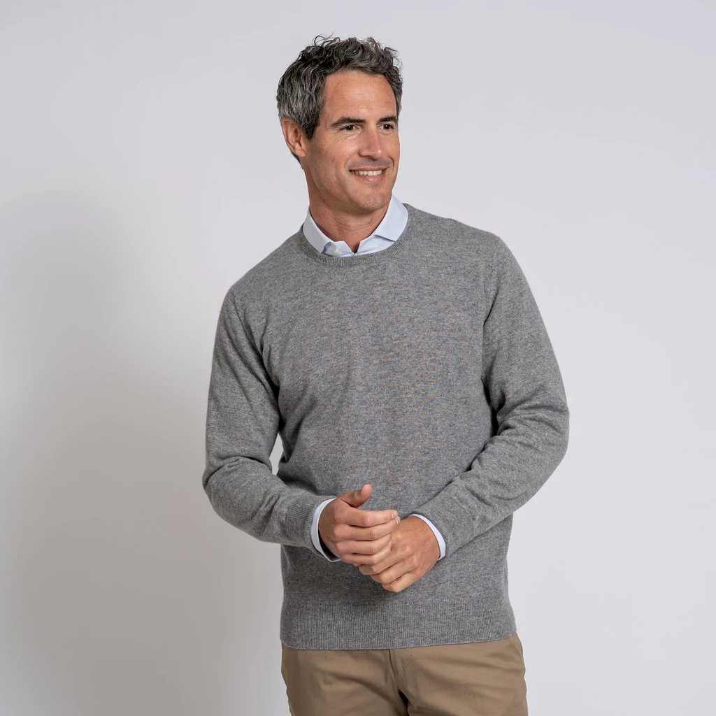 William Lockie X Torquato Rundhals Kaschmir Claret 50
