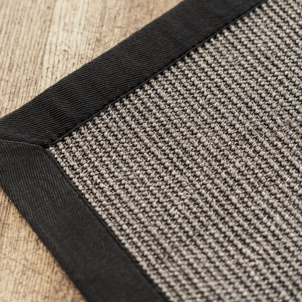 Sisalteppich Bouclé Anthrazit 120 x 180 cm