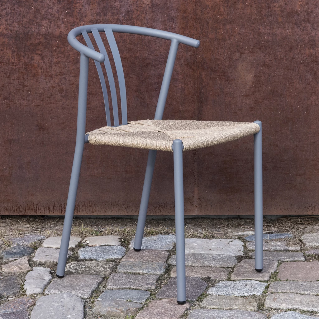 China Chair für die Terrasse Gewittergrau