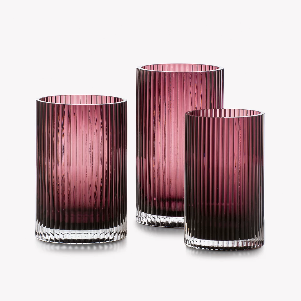 Vase Cannella 20 cm Weinrot