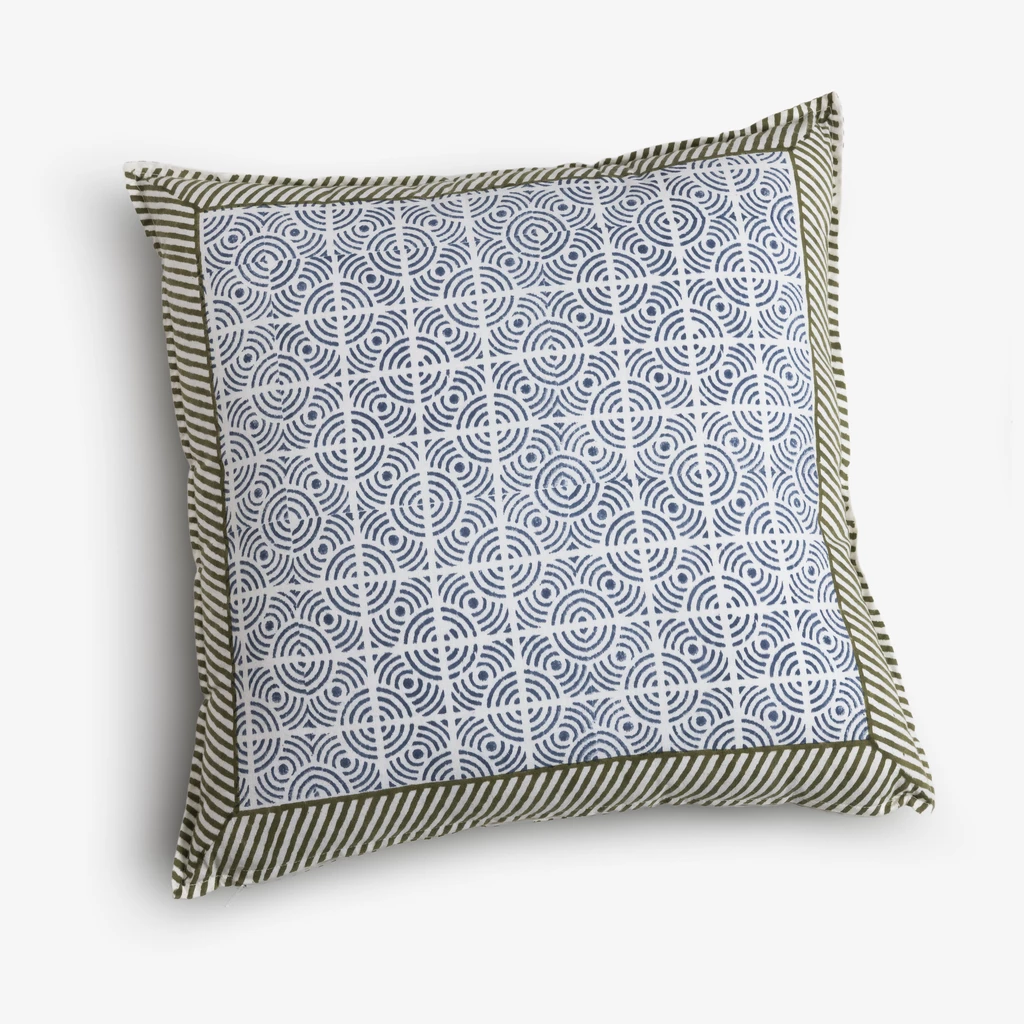 Kissen Blockprint Dahlia Boota