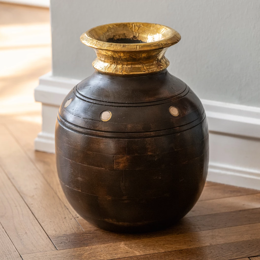 Holzvase Orphée