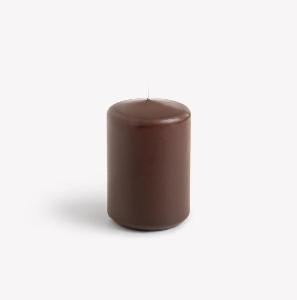 Stumpenkerzen Lys 10 cm Ø 5,8 cm Nougat 4er-Set