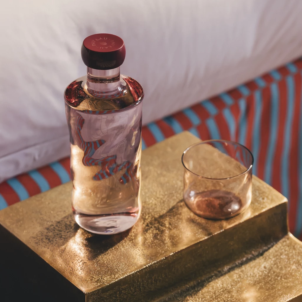 Wasserflasche Paveau Swirl Altrosa