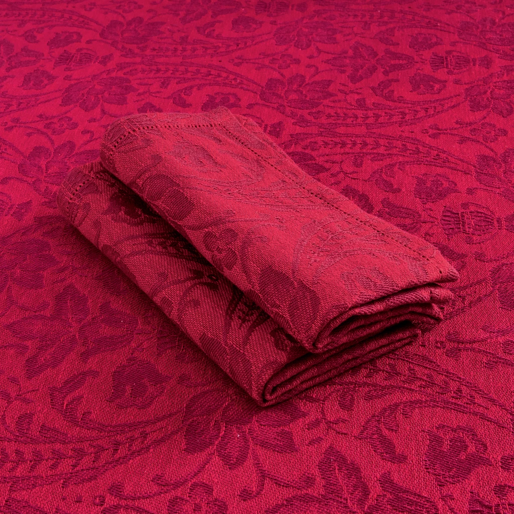 Serviette Donna di Coppe 40 x 40 cm Rosso
