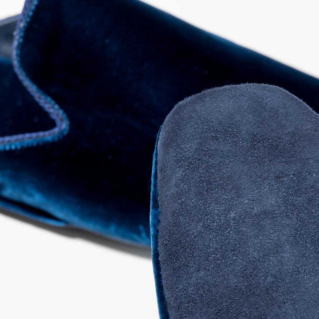 Hoomie Samtslipper Château Herren Blue Gr. 46