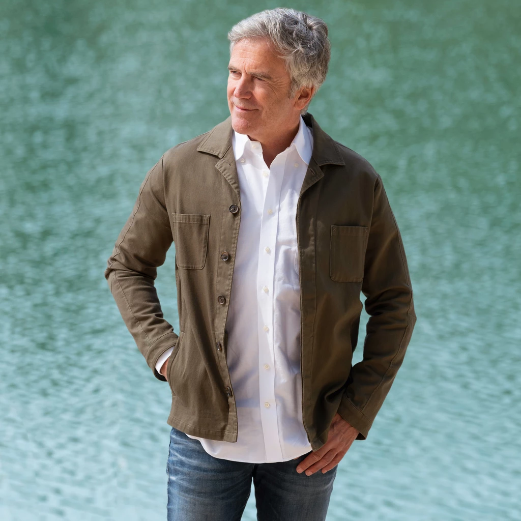 Risby & Leckonfield Safari-Overshirt oliv Gr. 50