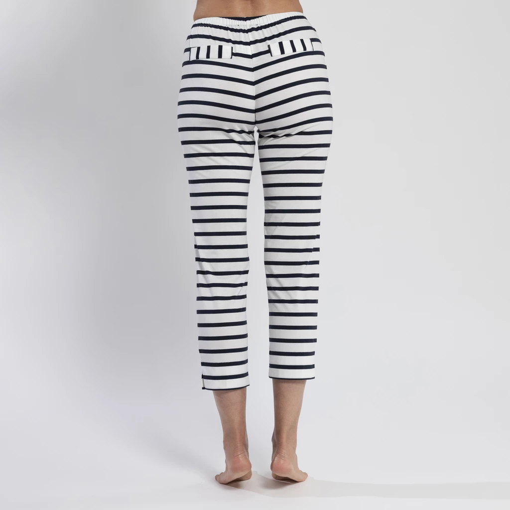 Sunday in Bed X Torquato Pyjamahose Pure Weiß/Midnight S