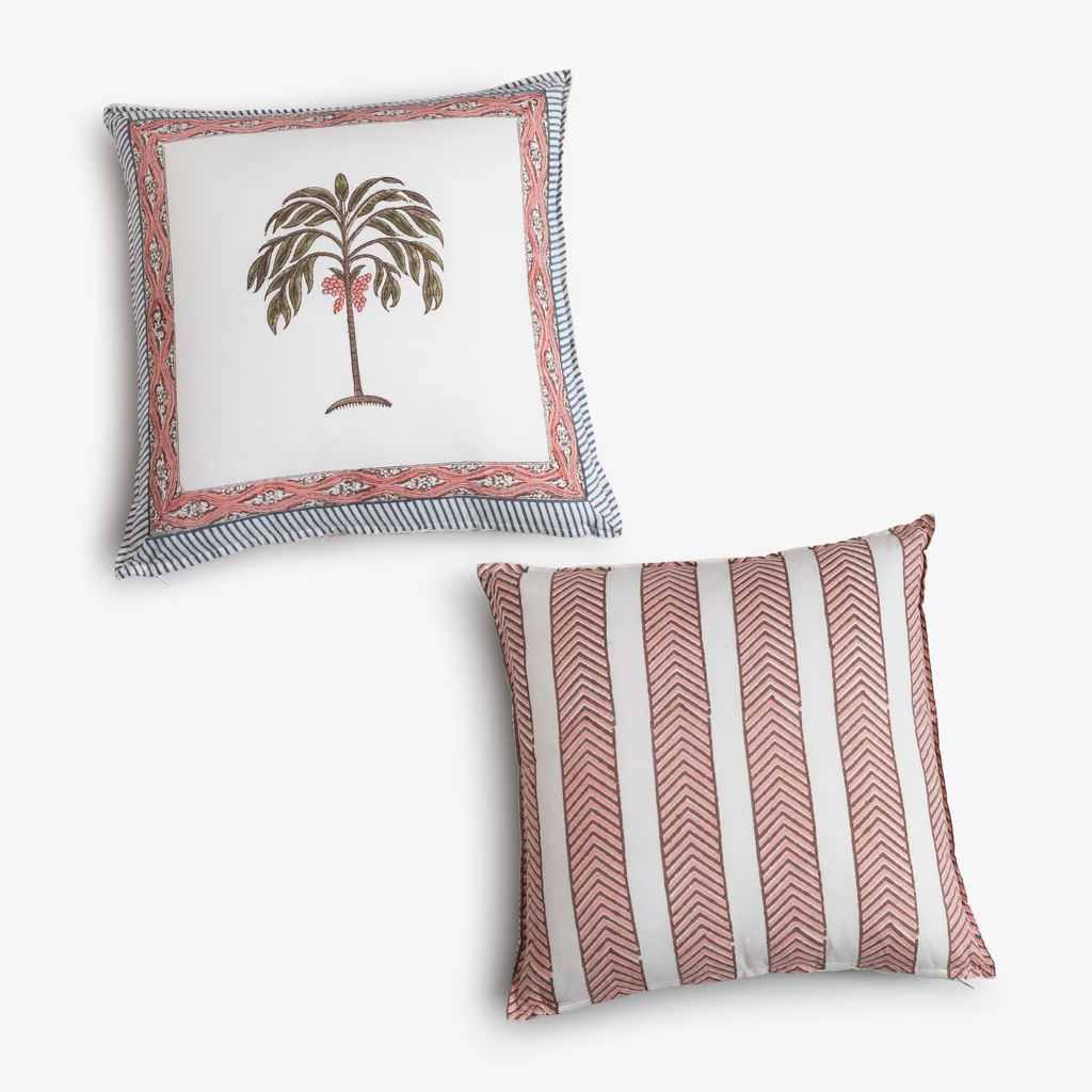 Kissen Blockprint Mughal Palm