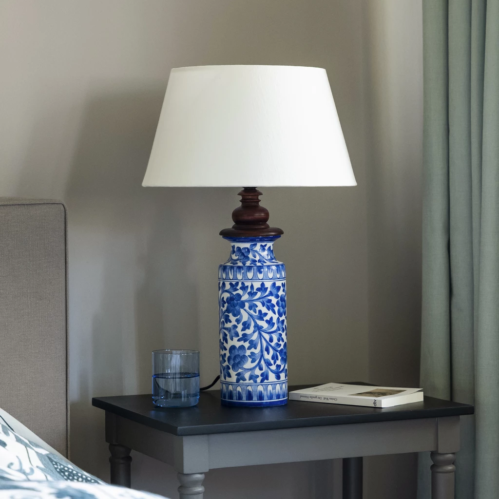 Tischlampe Blue Pottery