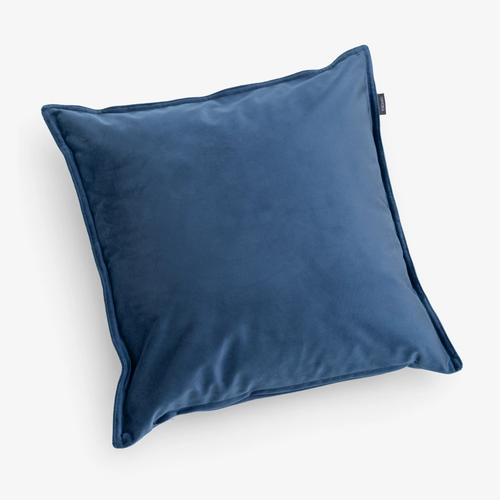 Samtkissen Celeste Dunkelblau 40 x 40 cm