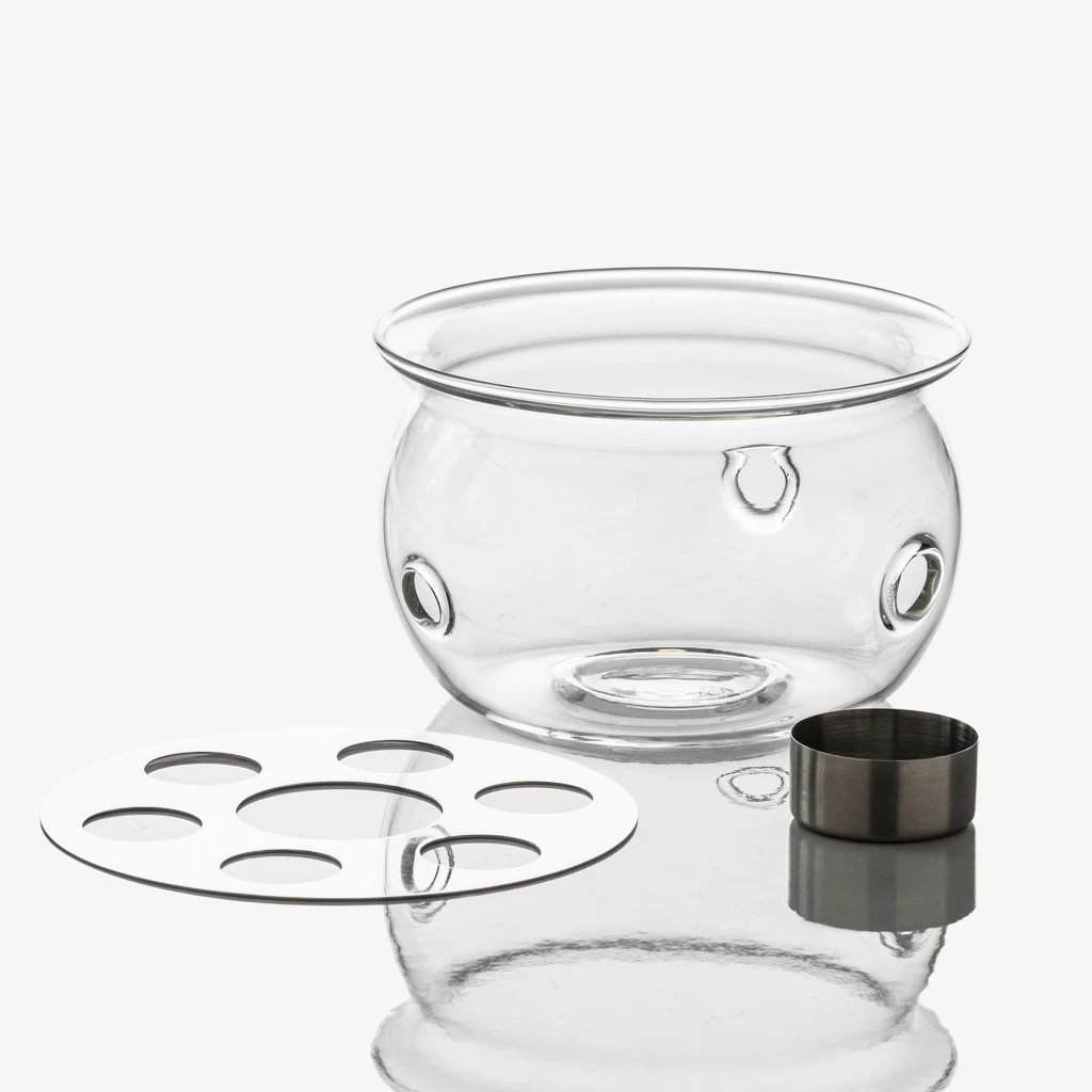 Stövchen Borosilikatglas