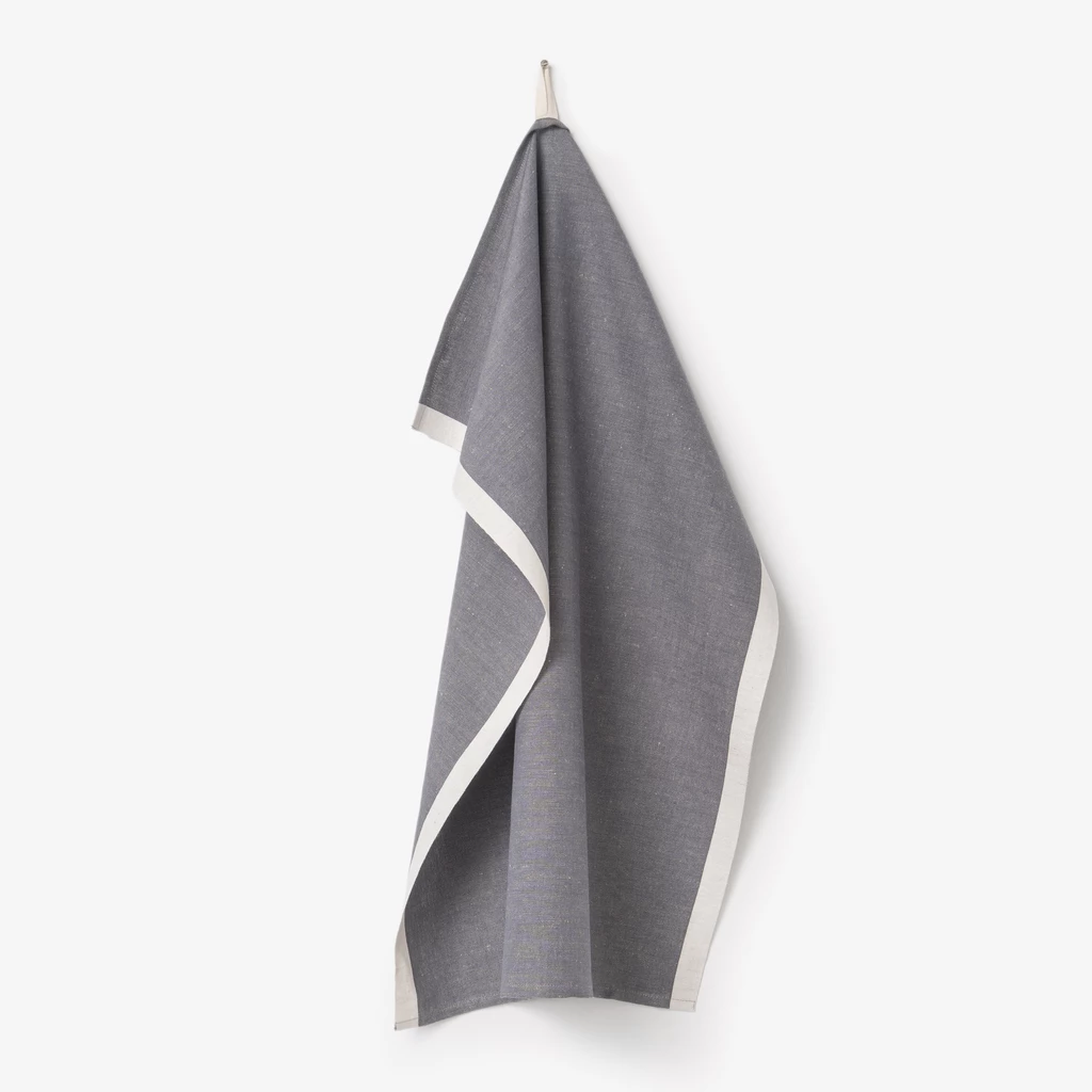 Geschirrtuch Two-Tone Grau/Weiß
