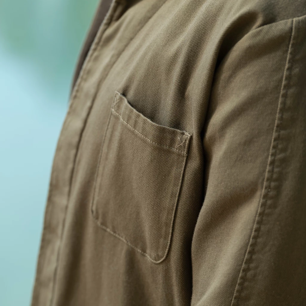 Risby & Leckonfield Safari-Overshirt oliv Gr. 50