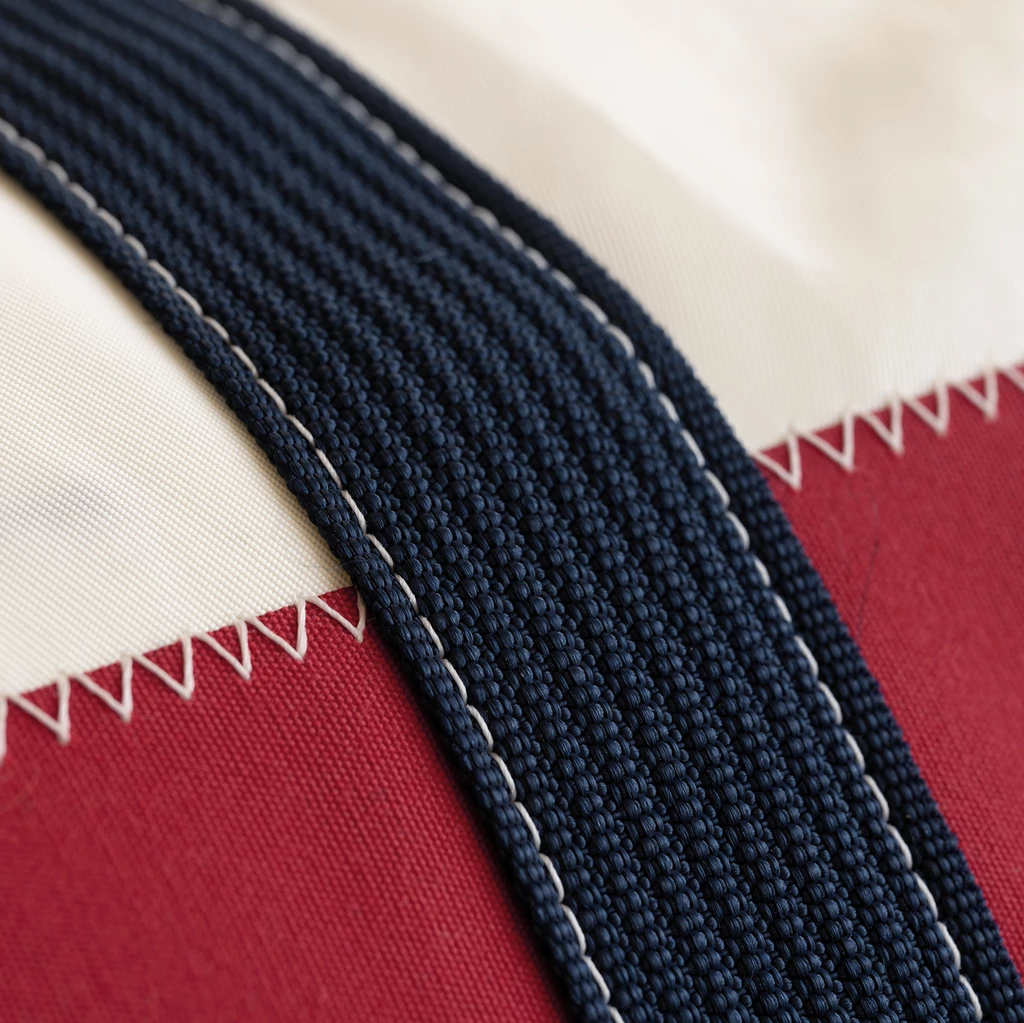 Tasche aus Segeltuch klein mit  roter Nummer