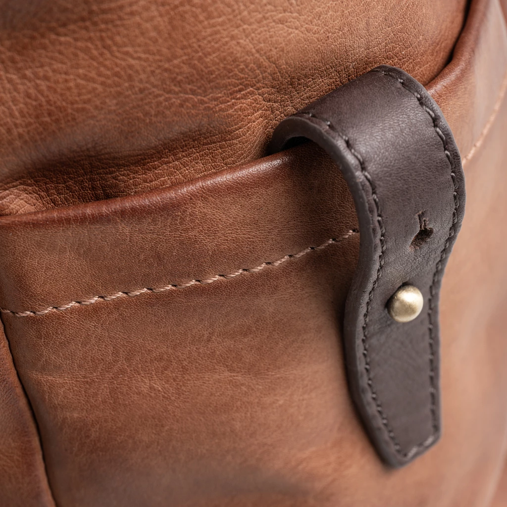 Leder Rolltop Rucksack Vicenza