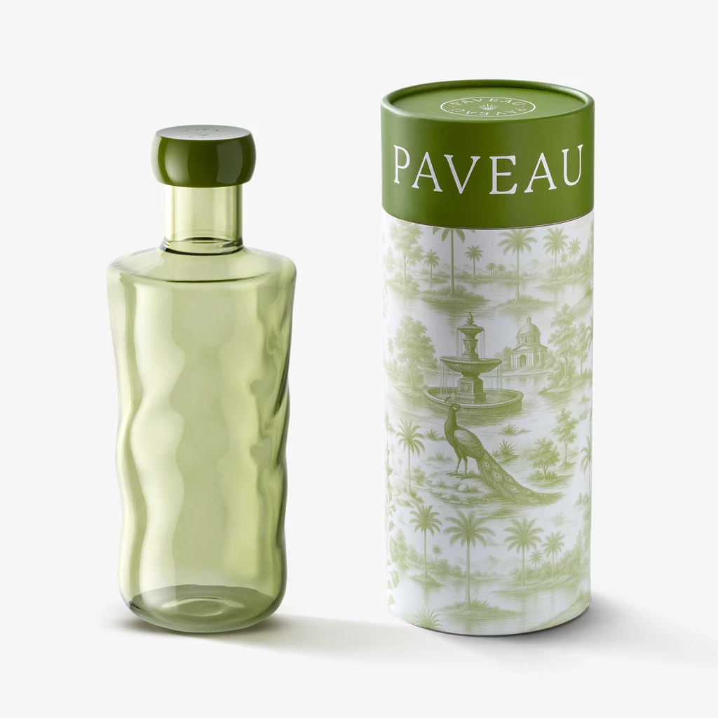 Wasserflasche Paveau Swirl Grün