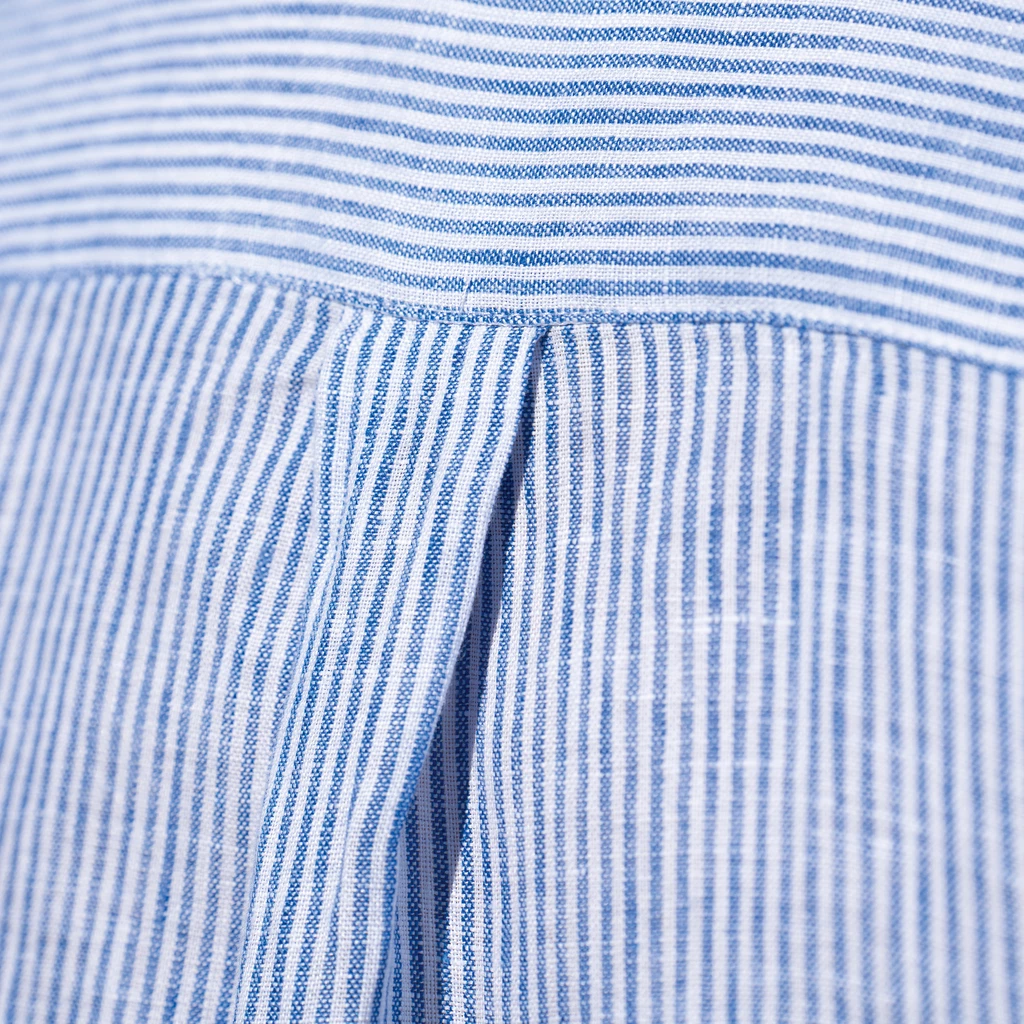 Ferreira de Almeida X Torquato Leinenhemd Blau gestreift S
