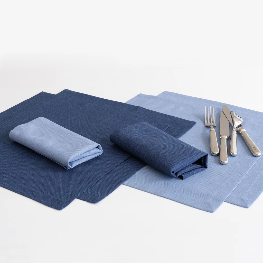 Serviette mit Fleckschutz Navy Blue