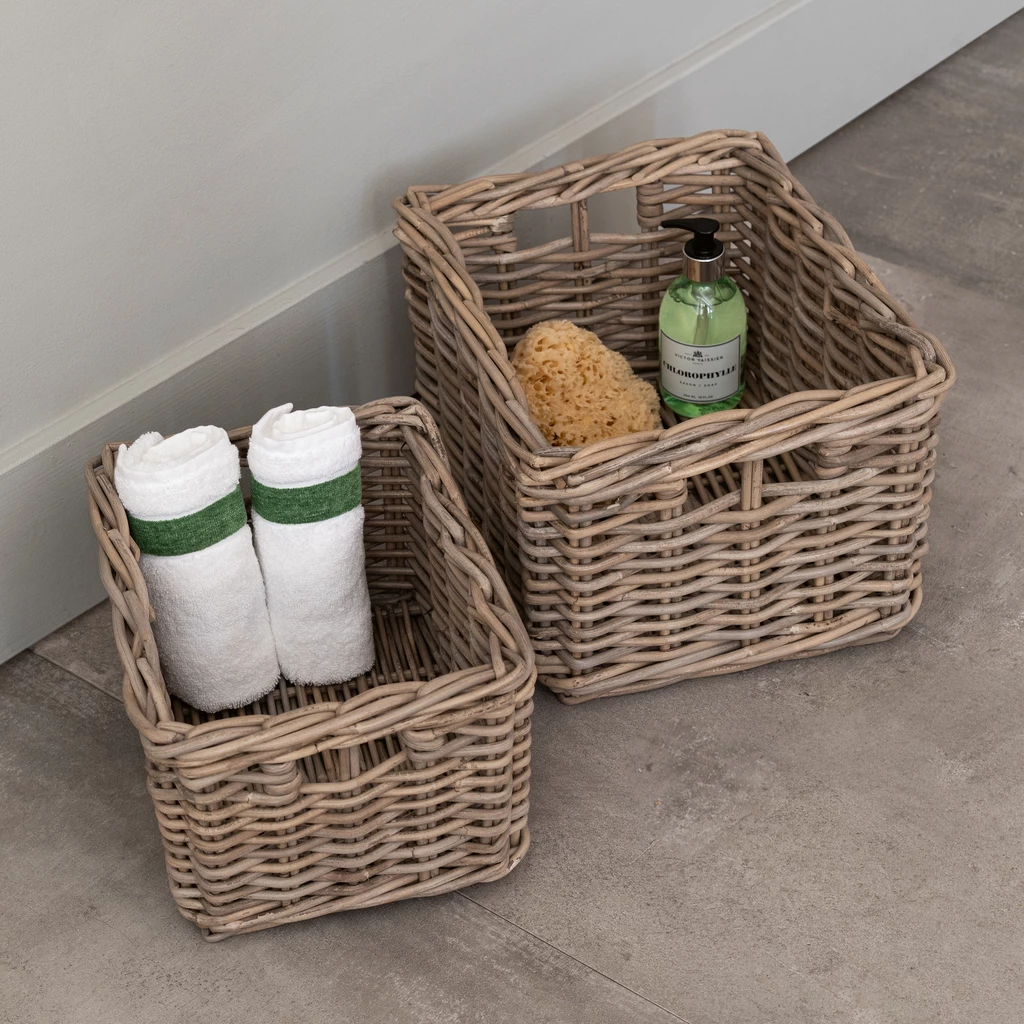 Aufbewahrungskorb Rattan groß
