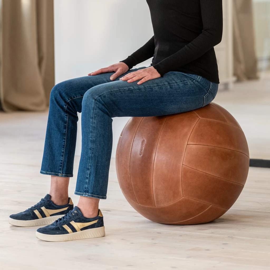 Ledersitzball 1954 Dunkelbraun