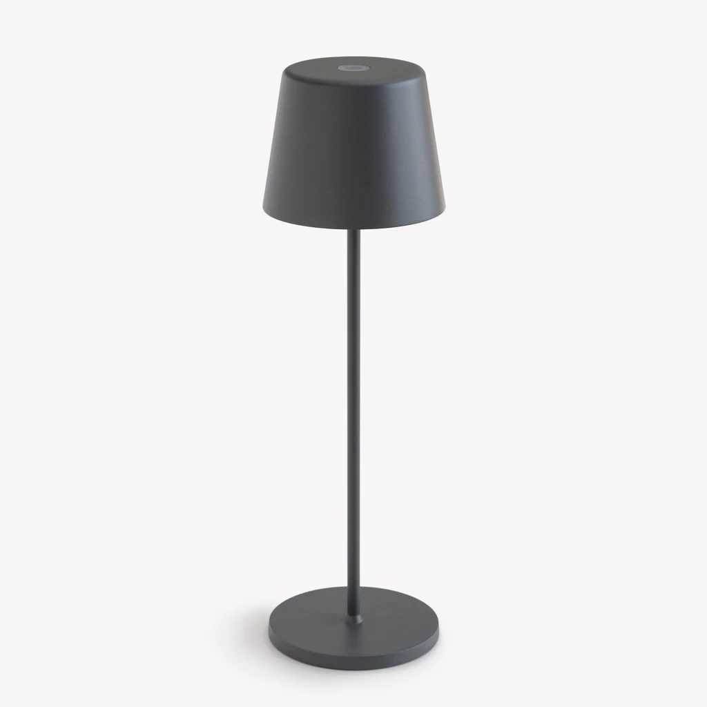 Tischlampe Ferrone Dunkelgrau 36 cm