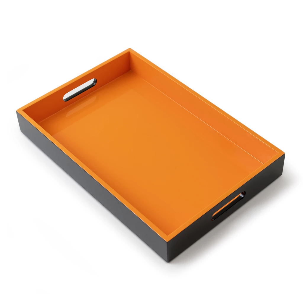 Lacktablett Mandarine Noir