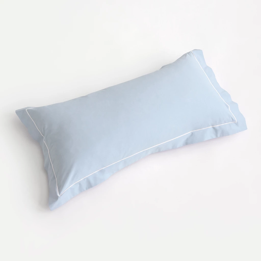Kissenbezug Perkal Blau 40 x 80 cm