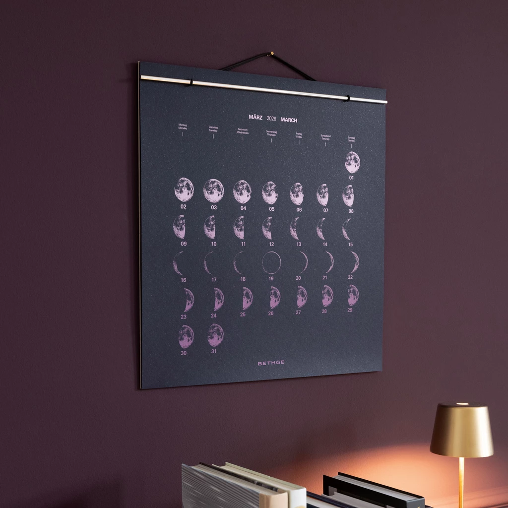 BETHGE Mondphasen-Wandkalender 2027