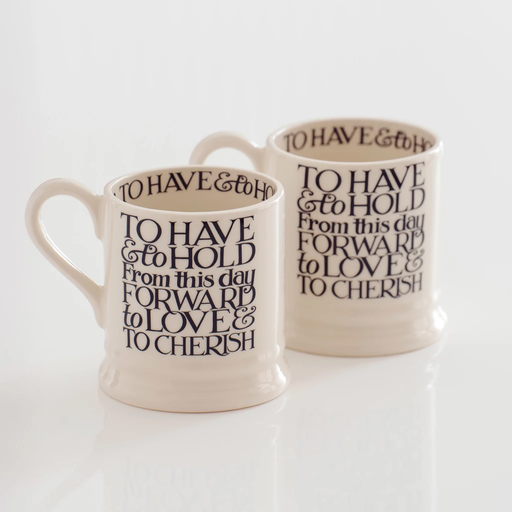 Mugs Mr & Mrs Emma Bridgewater 2er-Set