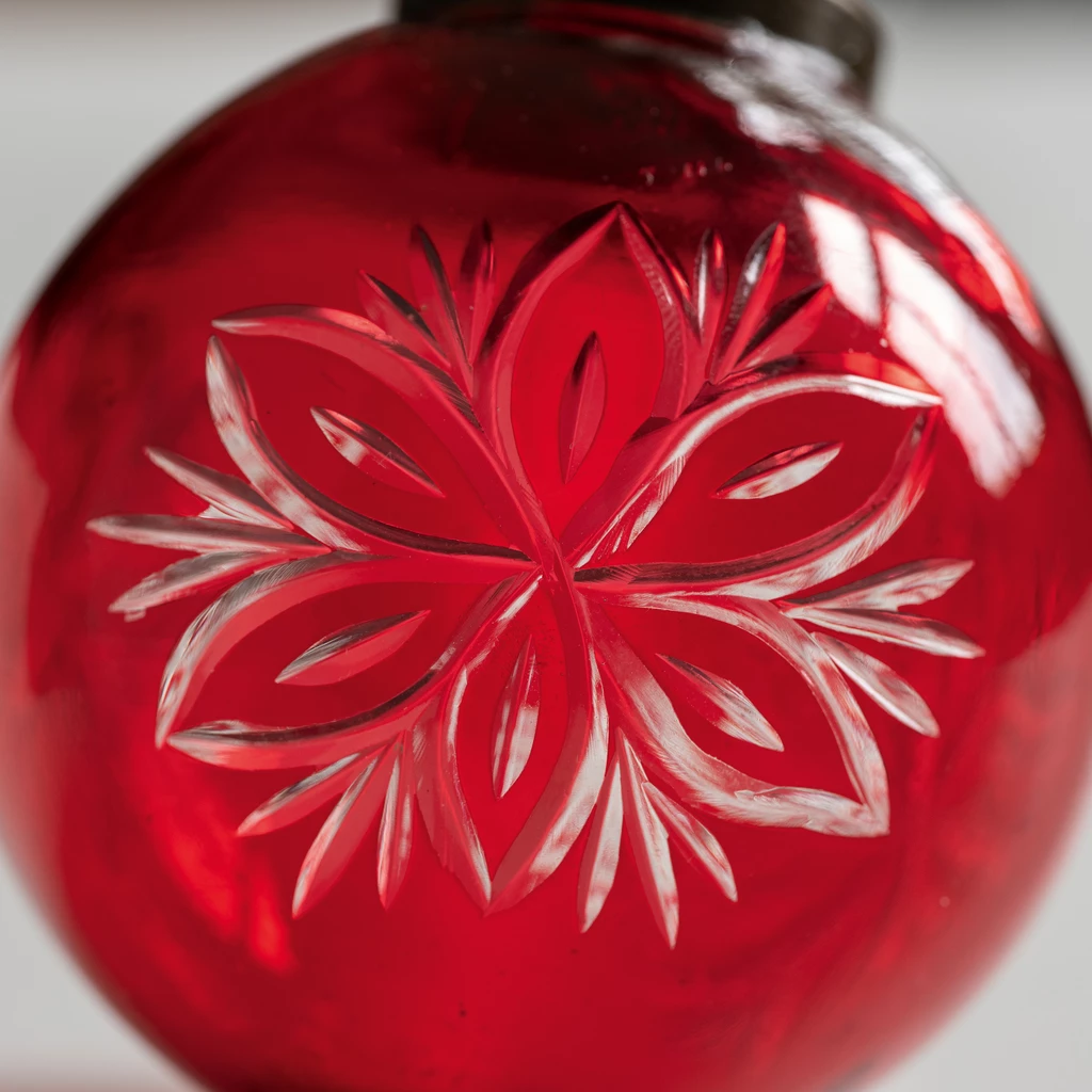 Christbaumkugeln Andalus Rot 6er-Set