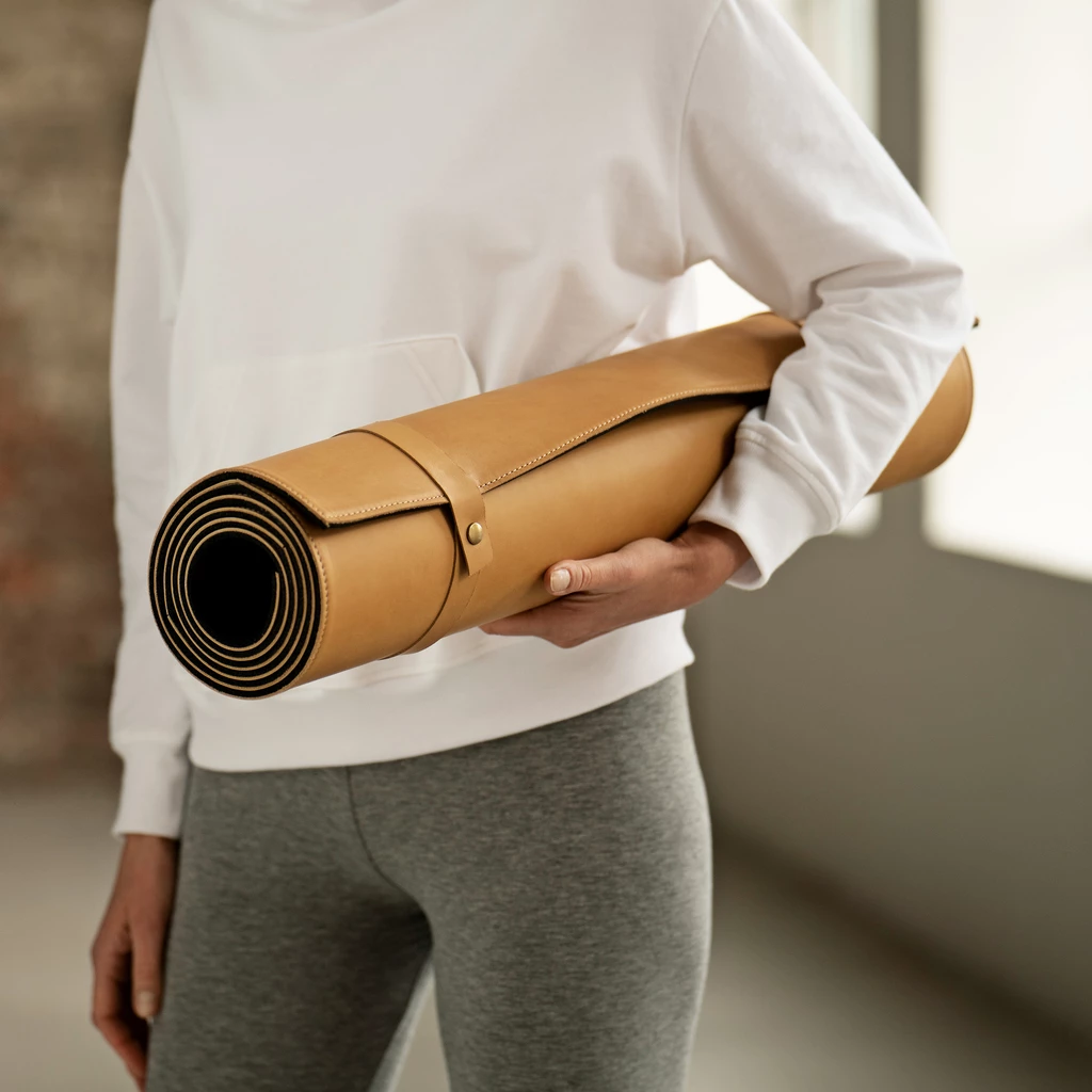 Hack-Yogamatte aus Orthopädieleder