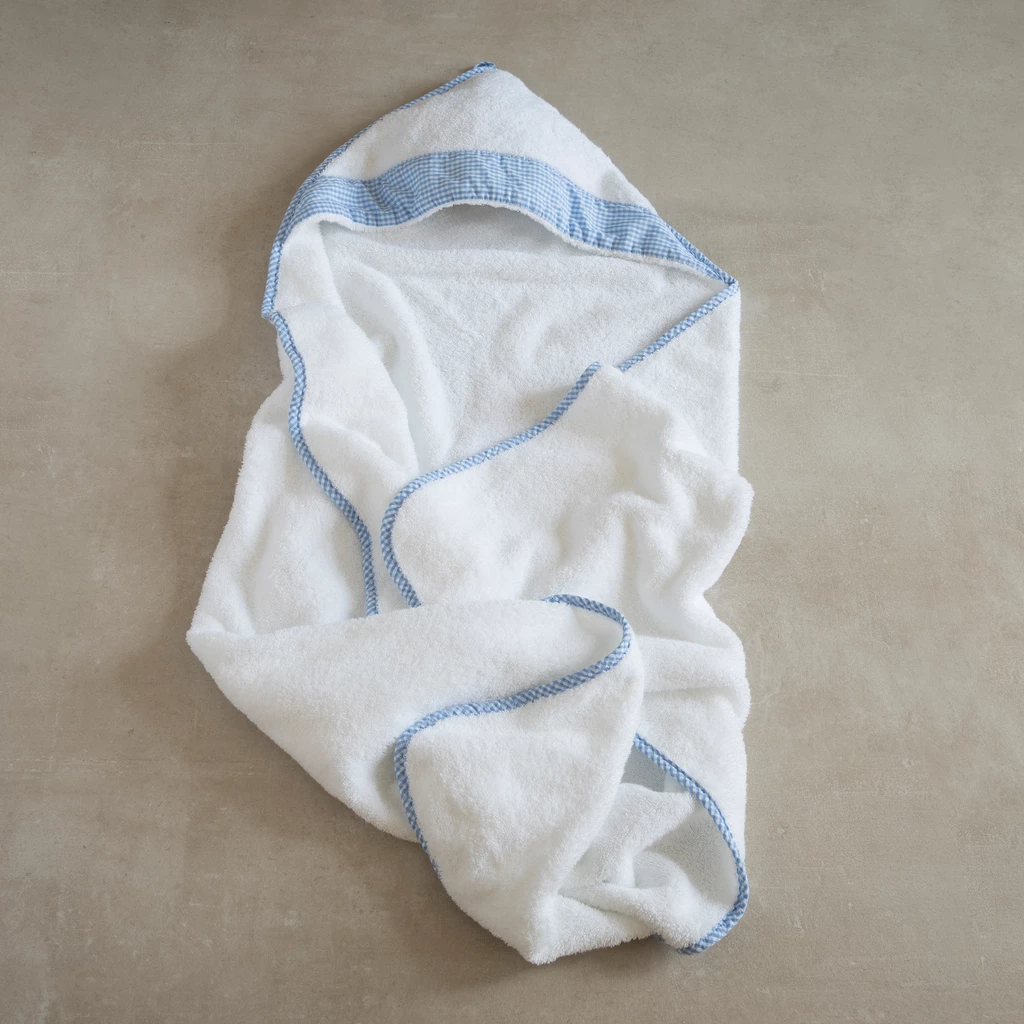 Rhomtuft X Torquato: Badetücher mit Kapuze 70x70 cm Hellblau