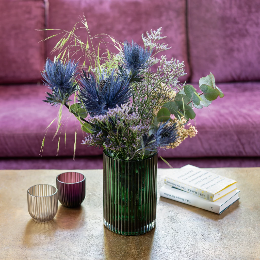 Vase Cannella 21 cm Flaschengrün