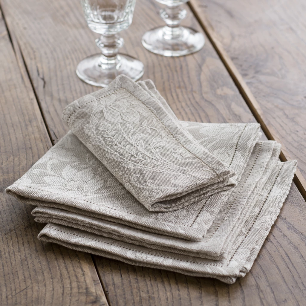Serviette Donna di Coppe 40 x 40 cm Beige
