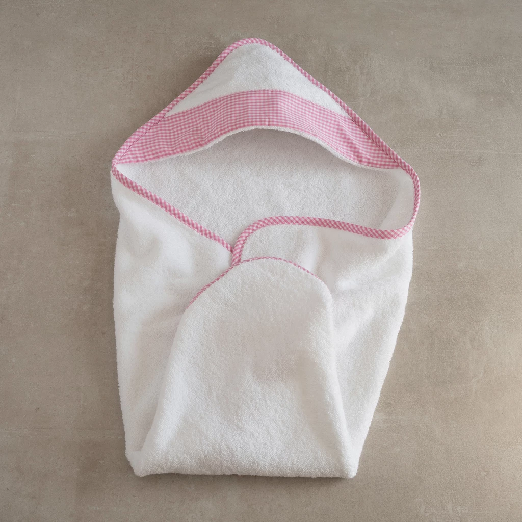 Rhomtuft X Torquato: Badetücher mit Kapuze 70 x 70 cm Pink