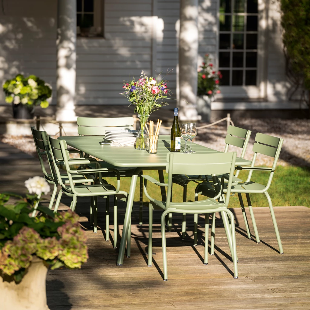 Fermob Gartentisch Luxembourg 165x100 Gewittergrau