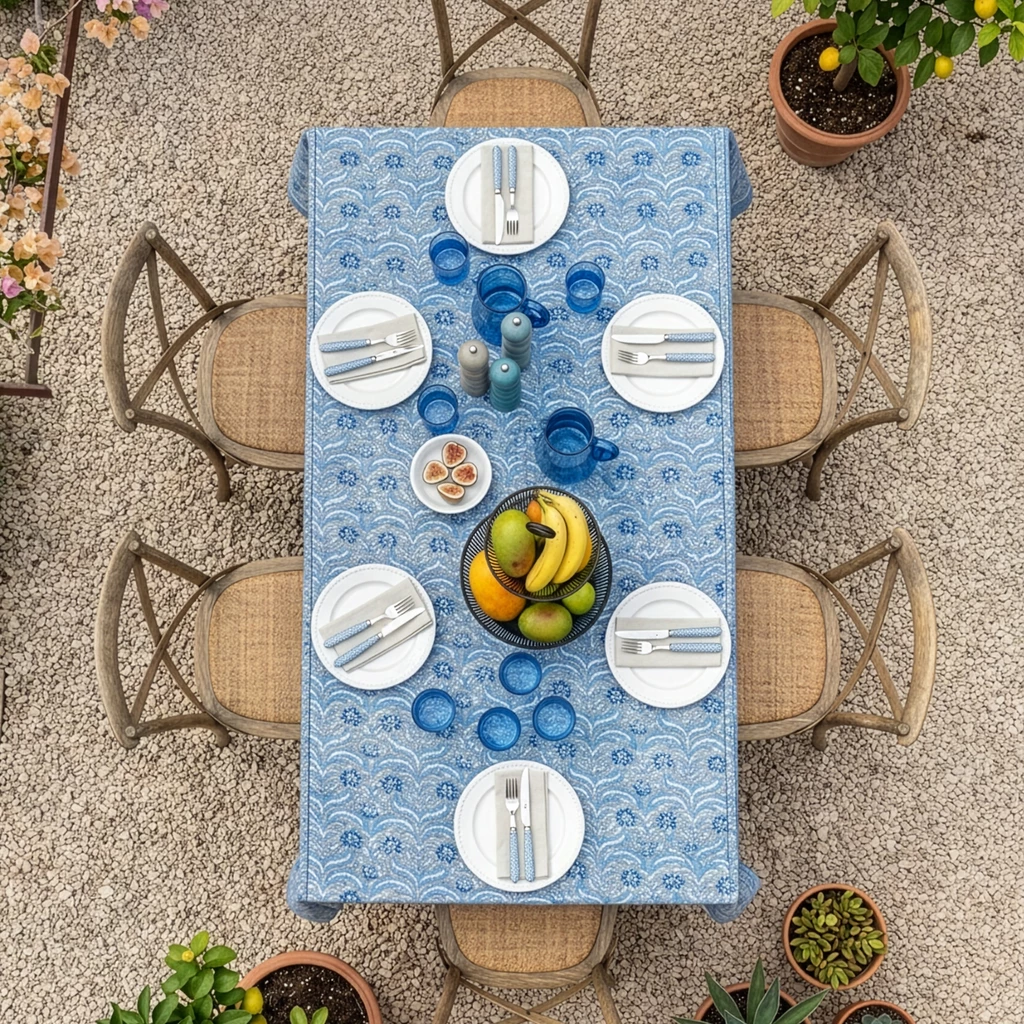 Tischdecke Blockprint Tribute to William Morris