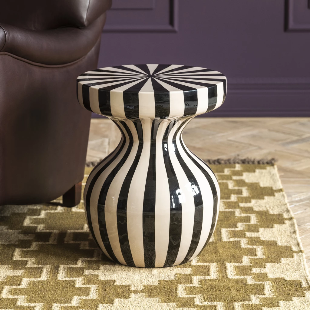 Beistelltisch und Hocker Striped Mushroom