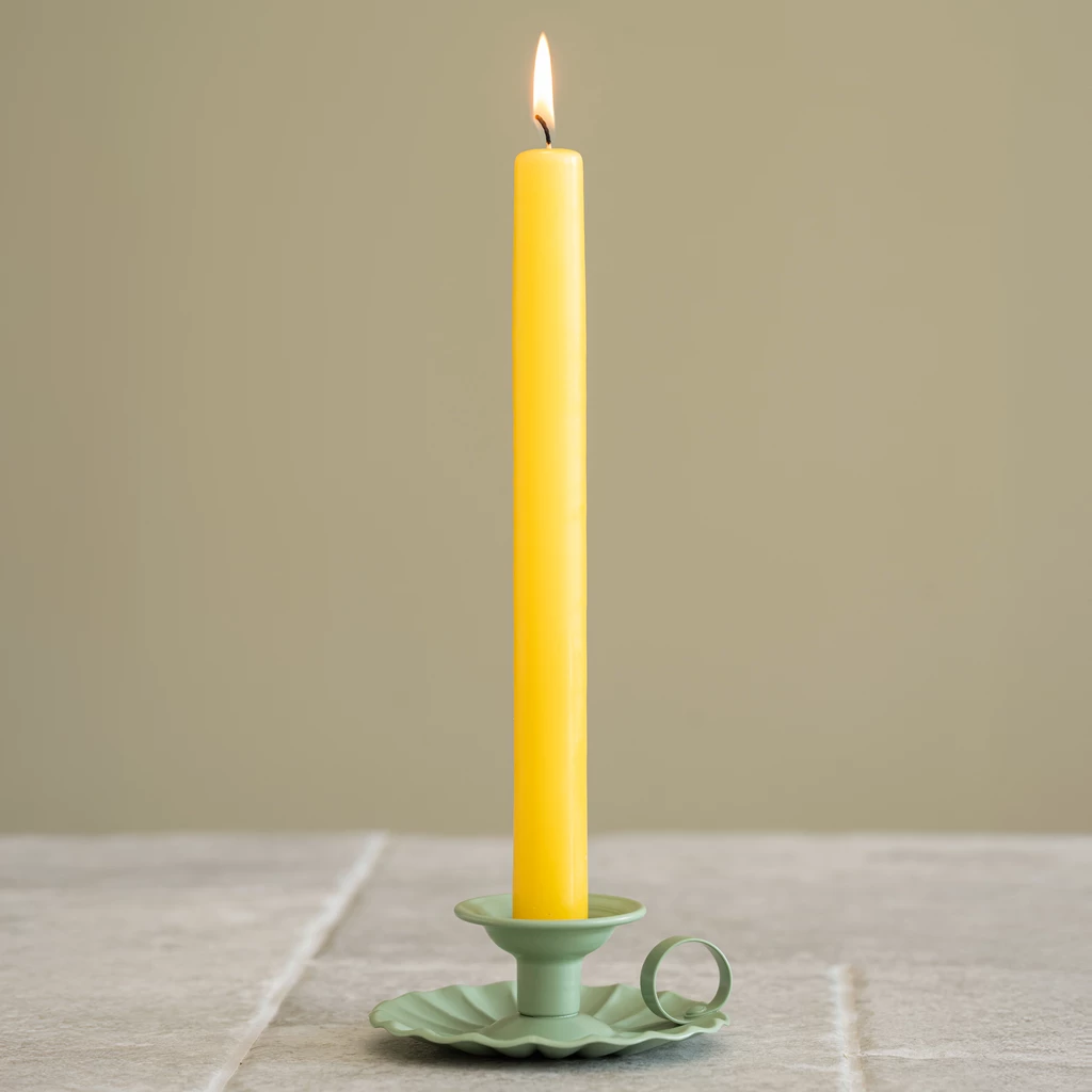 Kerzenhalter aus Aluminium Sage Green
