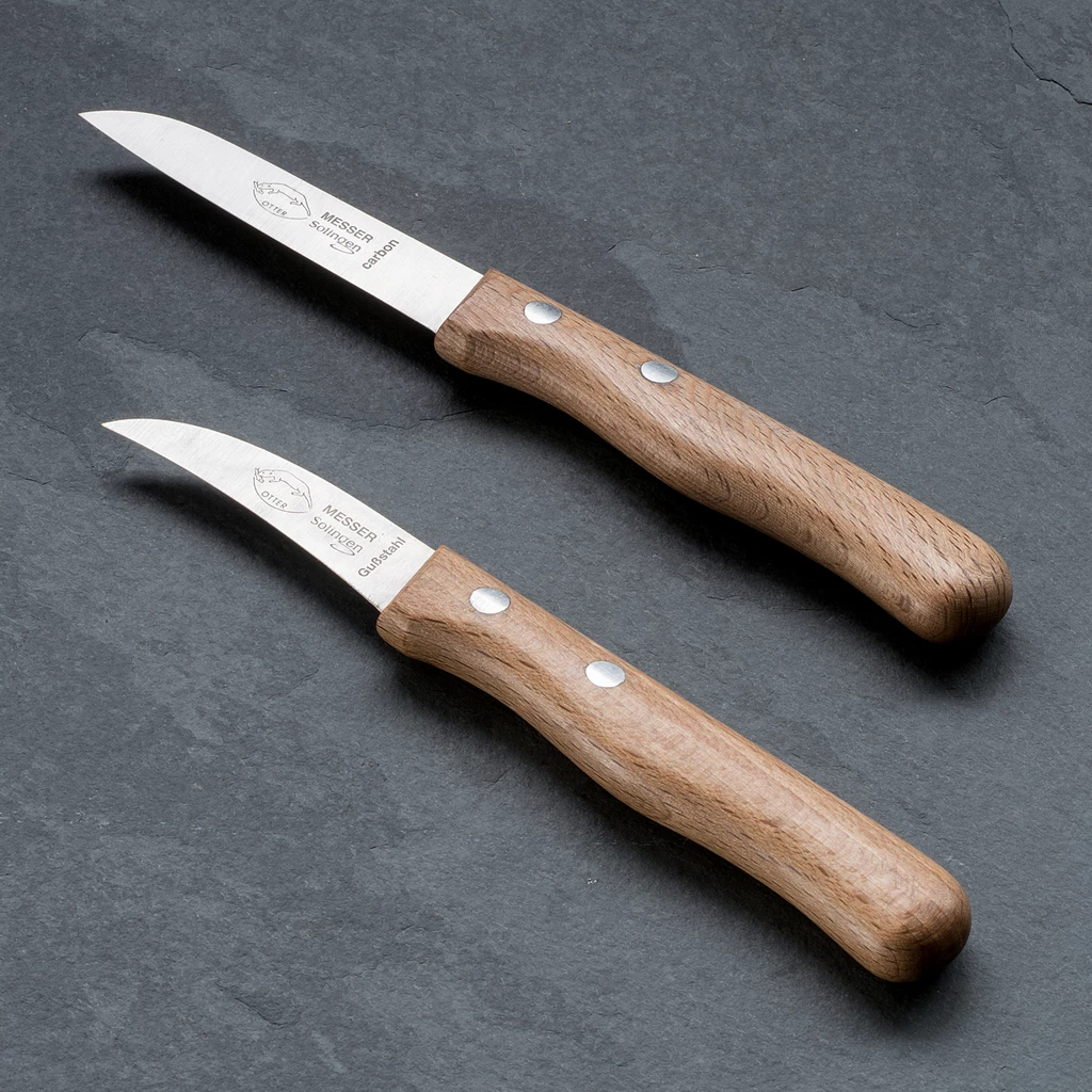 Omas Küchenmesser von Otter mit Buchenholzgriffen
