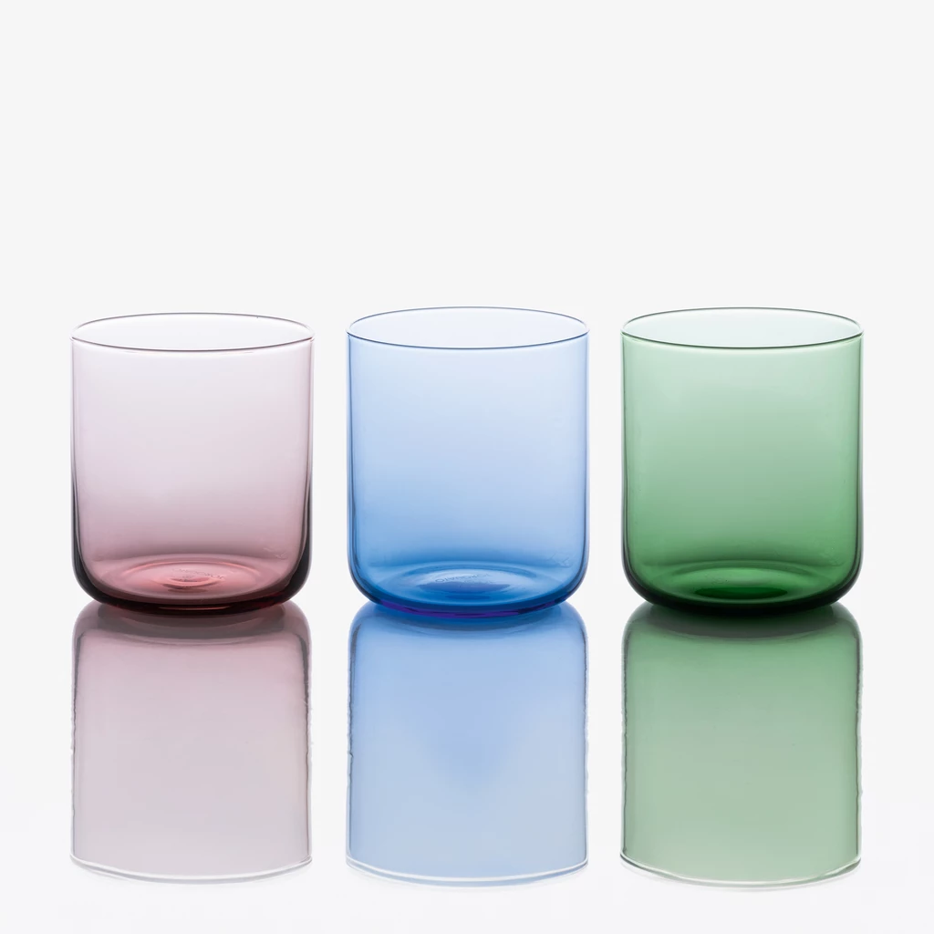 Trinkbecher Liscio Blau 4er-Set