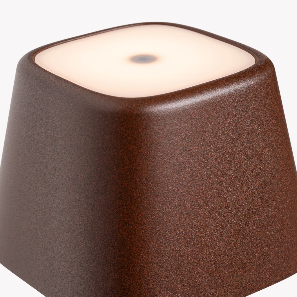 Tischlampe Quadrone Rost 36 cm