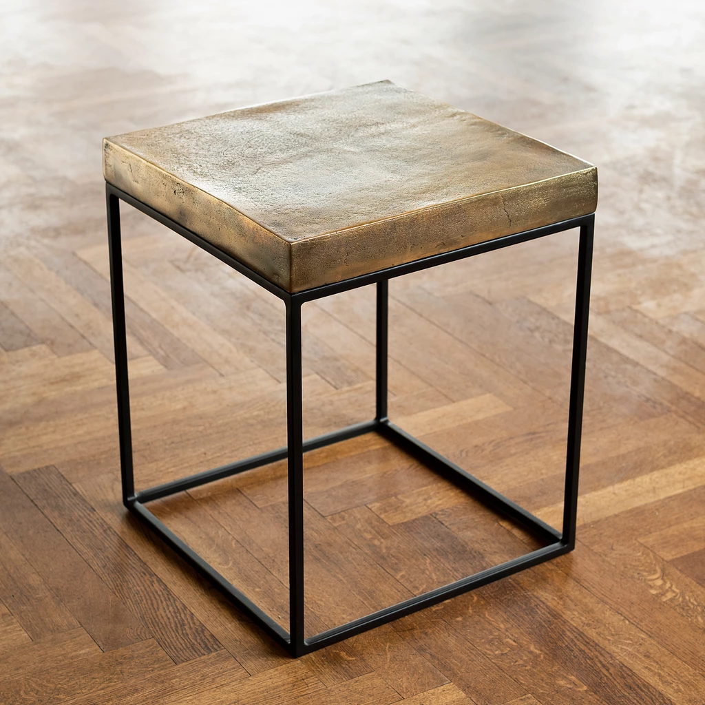 Beistelltisch Madras Bronzegold
