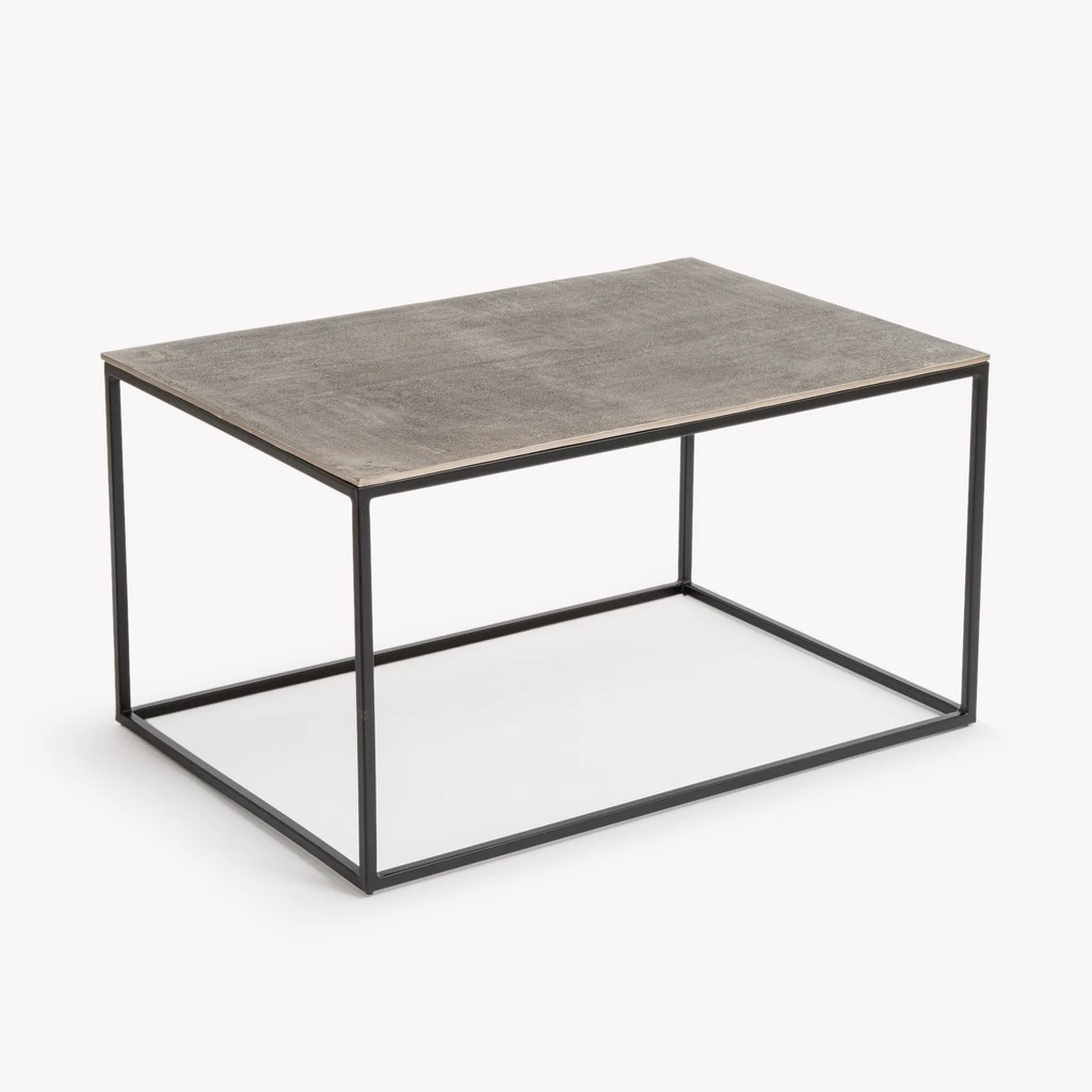 Couchtisch Madras 86 x 58 cm Zinngrau