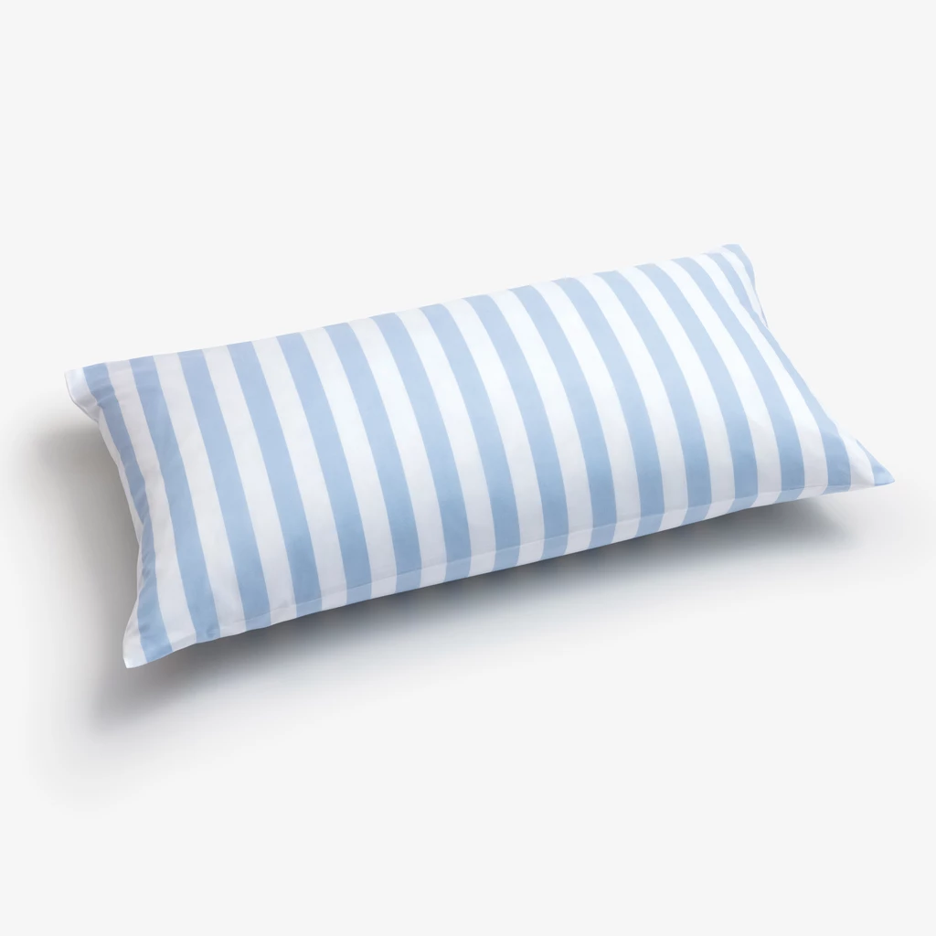 Kissenbezug Liselund Blockstreifen Hellblau 40 x 80 cm
