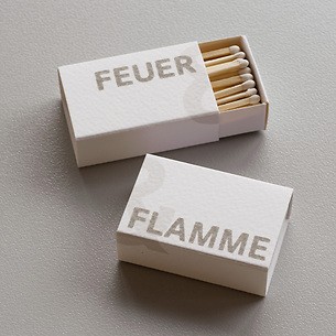 2 Schachteln Zündhölzer 'Feuer & Flamme'